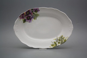Oval dish 32cm Verona Pansy DBB