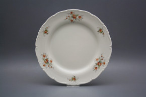 Flat plate 25cm Ofelia Ivory Tea roses S/M ABB