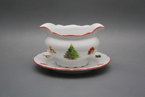 Sauceboat 0,4l with saucer Ofelia Christmas Tree CL