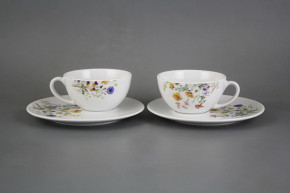 Cup low 0,18l with saucerX Isabelle Flowering meadow Pattern B HBB