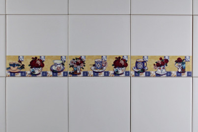 Set of tiles COLOR ONE 15x15cm Rosewood BORDER 3-piece WL č.1