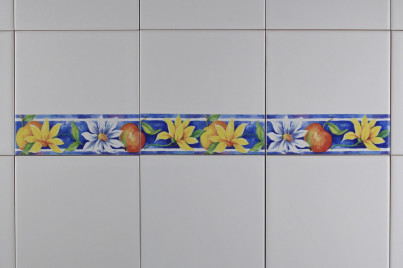 Set of tiles COLOR ONE 15x15cm Sunflowers BORDER 3-piece WL č.1