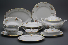 Dining set without butter dish Marie Louise Tea roses 26-piece EGL LUX