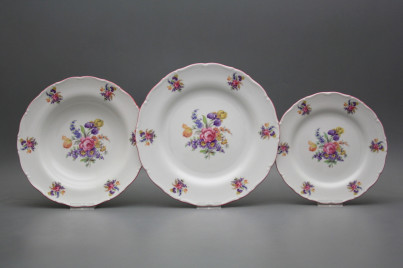 Plate set Ofelia Bouquet with irisies 36-piece FRL č.1