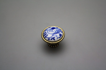 Rustic knobs Bohemia 35mm Blue Onion Pomegranate č.1