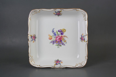 Dish square 25cm Marie Louise Bouquet with irises GGL LUX č.1