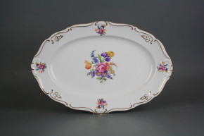 Oval dish 36cm Marie Louise Bouquet with irises GGL LUX