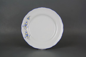 Flat plate 25cm Ofelia Light blue roses HAL