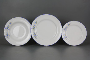 Plate set Ofelia Light blue roses 12-piece HAL