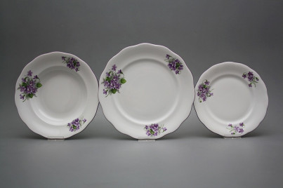 Plate set Alaska Violets 36-piece CFL č.1