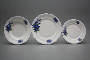 Plate set Alaska Forget-me-not 18-piece CAL