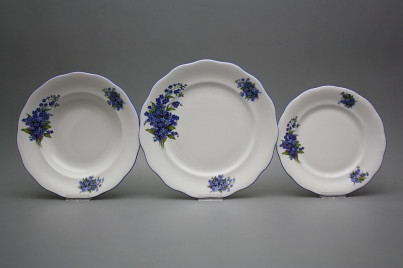 Plate set Alaska Forget-me-not 36-piece CAL č.1