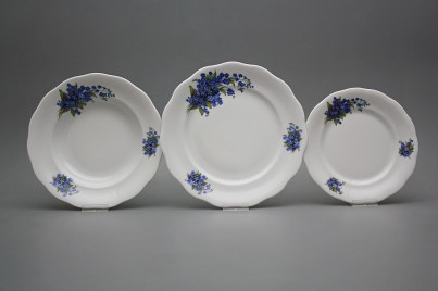 Plate set Alaska Forget-me-not 18-piece CBB č.1