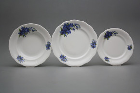 Plate set Alaska Forget-me-not 24-piece CBB