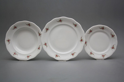 Plate set Alaska Pink roses 12-piece ABB č.1