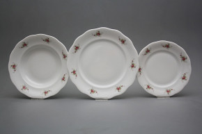 Plate set Alaska Pink roses 18-piece ABB