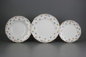 Plate set Marie Louise Flower sprays 18-piece KGL LUX