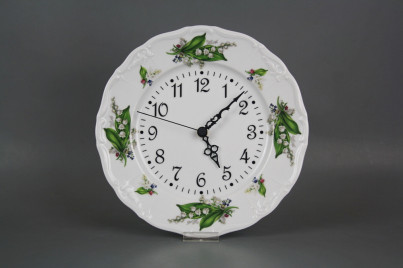Plate clock Marie Louise Lilies of valley ABB č.1