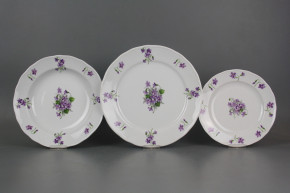 Plate set Rokoko Violets 18-piece JBB