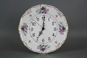 Plate clock Marie Louise Sweet violets KGL LUX