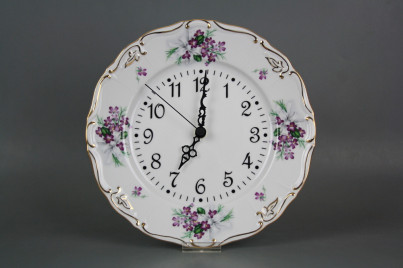 Plate clock Marie Louise Sweet violets KGL LUX č.1