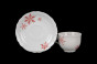 Tea cup 0,18l with saucer Ofelia Snowflakes Red BB č.2
