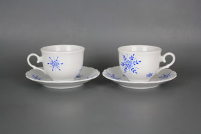 Tea cup 0,18l with saucer Ofelia Snowflakes BB