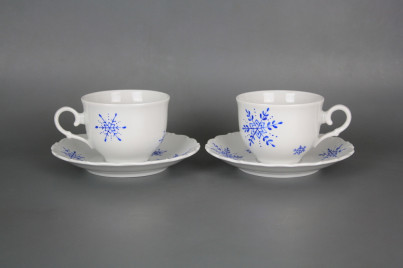 Tea cup 0,18l with saucer Ofelia Snowflakes BB č.1