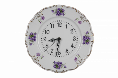 Plate clock Marie Louise Violets KGL LUX č.1