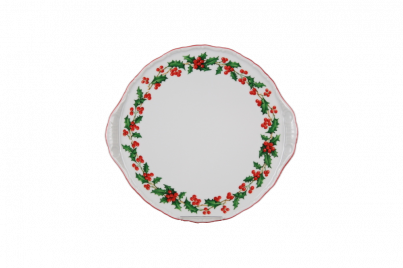 Cake dish 16,5cm Verona Christmas holly KCL č.1