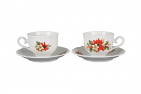 Tea cup 0,18l with saucer Ofelia Poinsettia BB Tea cup 0,18l with saucer Ofelia Poinsettia BB
