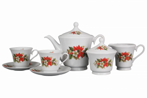 Tea set Margaret Poinsettia 15-piece BB Tea set Margaret Poinsettia 15-piece BB