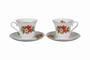 Cup 0,22l and saucer Margaret Poinsettia GL Cup 0,22l and saucer Margaret Poinsettia GL