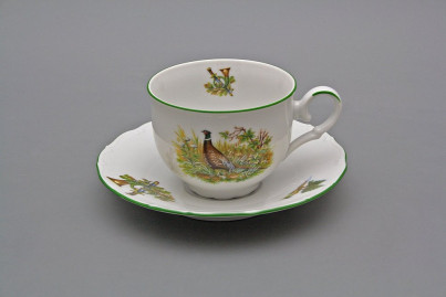 Tea cup 0,18l with saucer Ofelia Pheasant ZL č.1