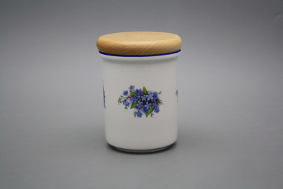 Box with wooden cover B - medium Forget-me-not AL č.1