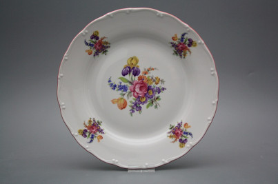 Flat plate 26cm Ofelia Bouquet with irisies GRL č.1