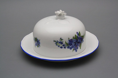 Cheese dish round Rokoko Forget-me-not AL č.1