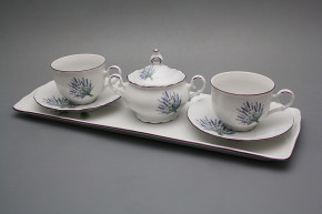 Friendly tea set with sugar bowl Ofelia Lavender 6-piece HFL