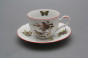 Tea cup 0,18l with saucer Ofelia Birds CL č.8