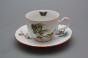 Tea cup 0,18l with saucer Ofelia Birds CL č.12