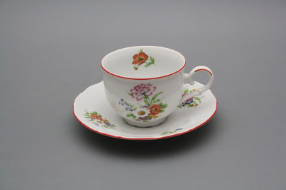 Tea cup 0,18l with saucer Ofelia Meissen bouquet CL č.1