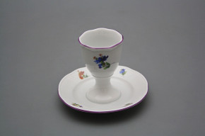Egg cup with stand Rokoko Bouquet FL