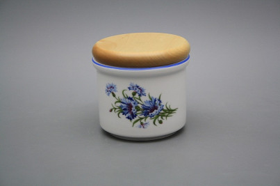 Box with wooden cover A - small Cornflowers AL č.1