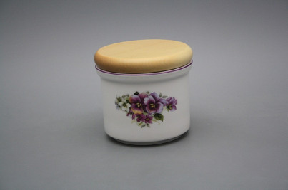 Box with wooden cover A - small Pansy FL č.1
