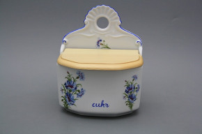 Wall box for sugar with wooden cover Cornflowers AL