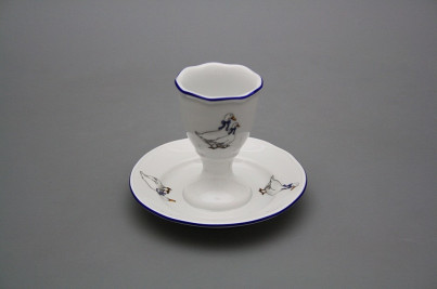 Egg cup with stand Rokoko Geese ML č.1