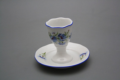 Egg cup with stand Rokoko Cornflowers AL č.1