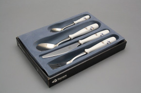 Cassette for 4-piece set of porcelain cutlery Toner