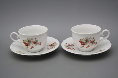 Tea cup 0,18l with saucer Ofelia Strawberries BB č.1