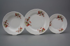 Plate set Ofelia Strawberries 18-piece CBB